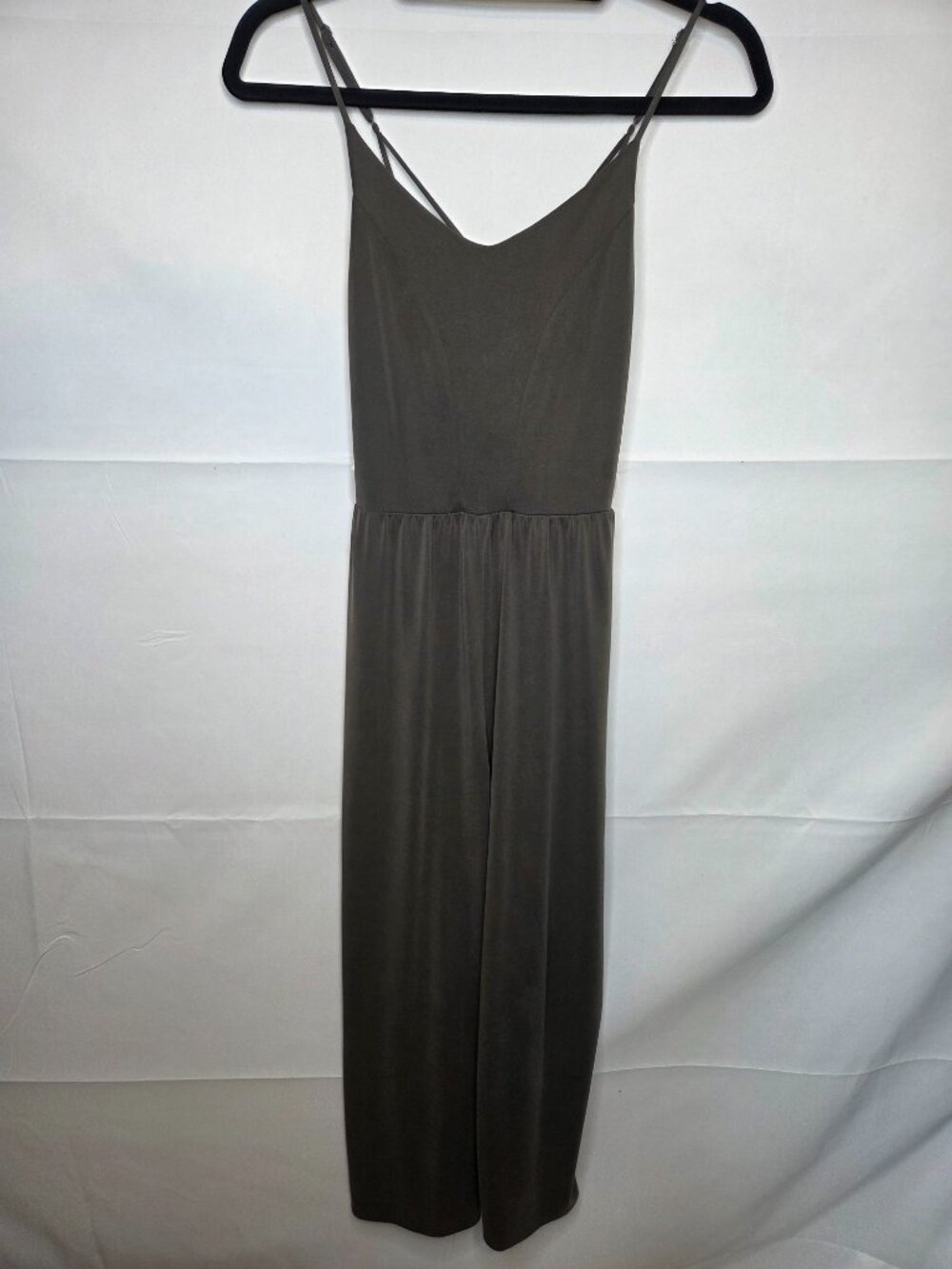 Aeropostale Dark Olive Green Women's Sleeveless Dress Modal Polyester Size XS
